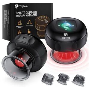 Yepfom Smart Cupping Therapy Massager - Black